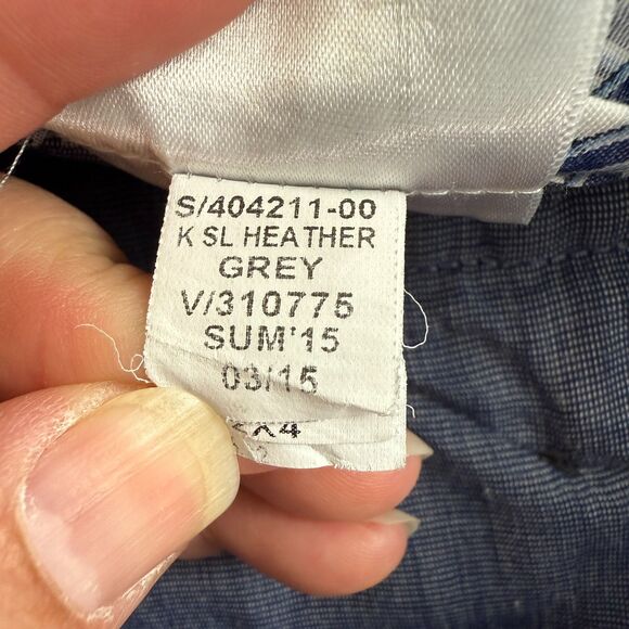 Banana Republic Men's Kentfield Pants Heather Grey Cotton Size 36 x 32 - Picture 6 of 12